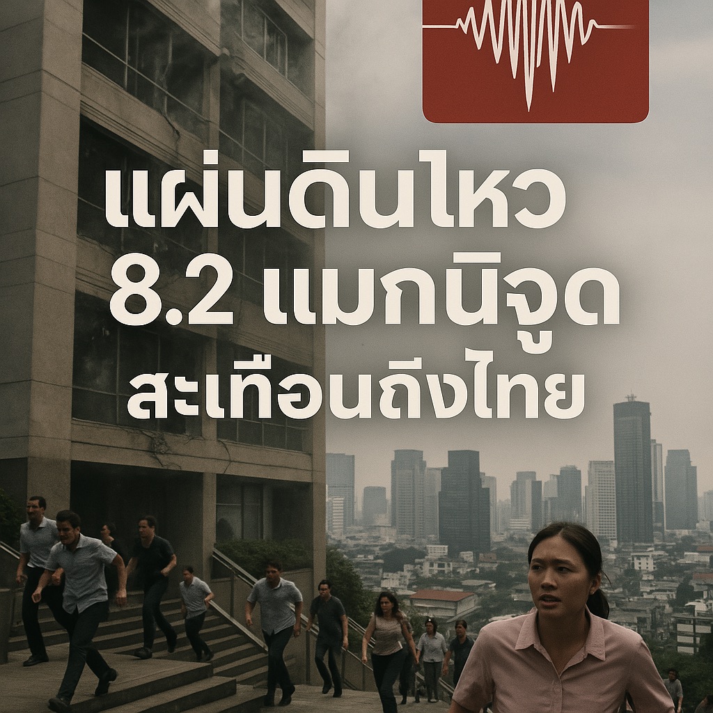 แผ่นดินไหวใหญ่ เขย่าหลายจังหวัดในไทย