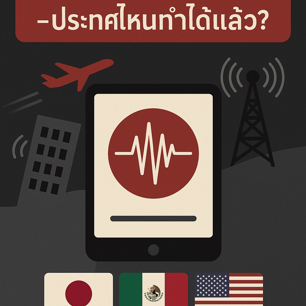 เทคโนโลยีเตือนแผ่นดินไหวทันสมัย – ประเทศไหนทำได้แล้ว?