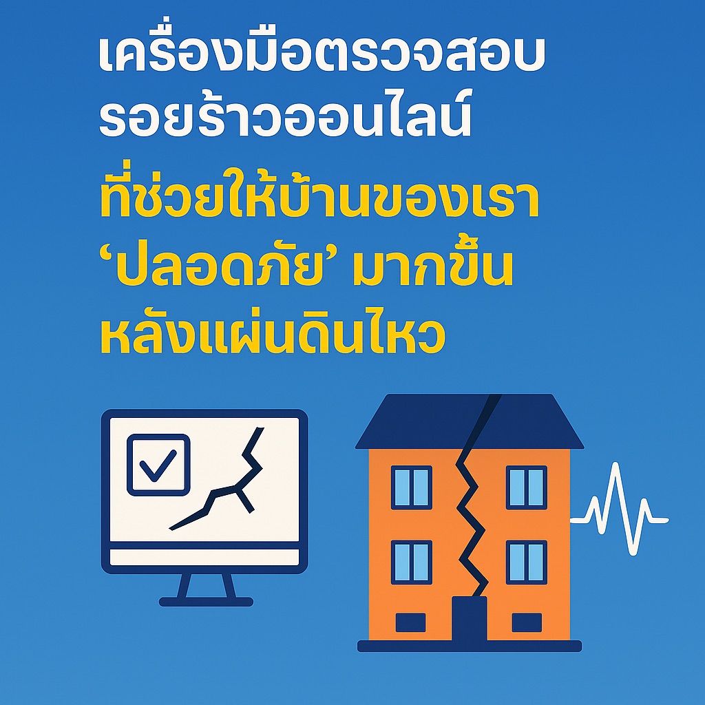 CrackCheck.io – เครื่องมือตรวจสอบรอยร้าวออนไลน์ ที่ช่วยให้บ้านของเราปลอดภัยมากขึ้นหลังแผ่นดินไหว